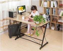 Bàn làm việc văn phòng chữ L chân chéo BCL04