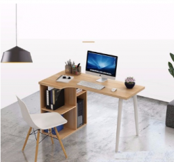 Bàn làm việc lượn góc liền kệ BCL05