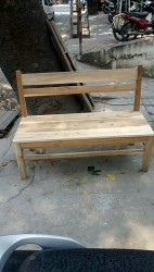 Ghế gỗ quán cafe băng dài GBG01