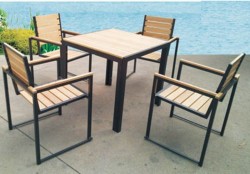 Bộ bàn ghế quán cafe ngoài trời BQA05