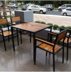 Bộ bàn quán cafe 4 ghế BQA07