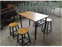 Bộ bàn 4 ghế nhà hàng ăn nhậu BQA11