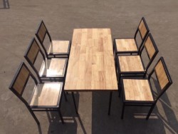 Bộ bàn ăn 6 ghế nhà hàng quán nhậu BQA18