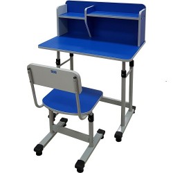 Bộ bàn ghế học sinh Xuân Hòa có giá sách BHS-13-06A 