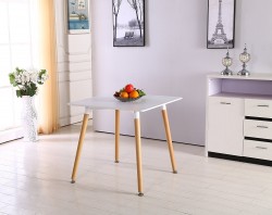 Bàn café vuông chân gỗ giá rẻ B3