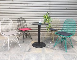 Ghế sắt sơn đẹp cho quán cafe GCF12
