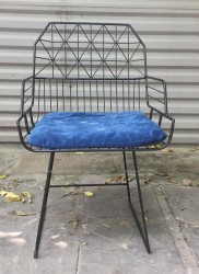 Ghế ngồi cafe sắt sơn hiện đại GCF13