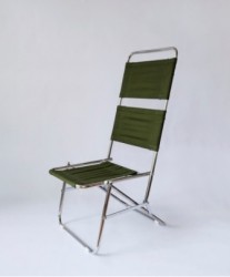 Ghế xếp inox vải bố lưng cao GXI-03