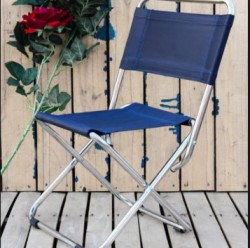 Ghế inox đệm vải lưng thấp xếp gọn GXI-01