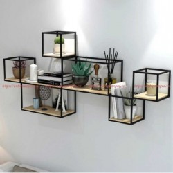 Kệ sắt đợt gỗ treo tường để đồ KGS20