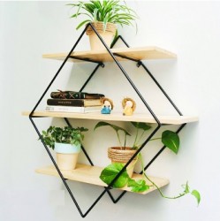 Kệ trang trí hình thoi treo tường KGS23