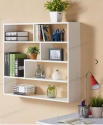 Giá kệ sách gỗ công nghiệp 6 ô treo tường KTT08