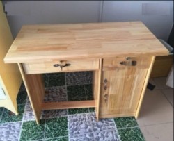 Bàn làm việc nhân viên gỗ cao su ghép BGT01