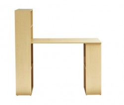 Bàn gỗ công nghiệp có kệ sách liền chân  BGK07