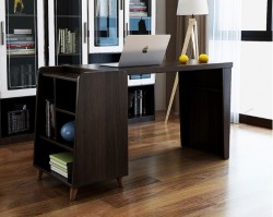 Bàn máy tính gỗ kết hợp kệ sách BGK23