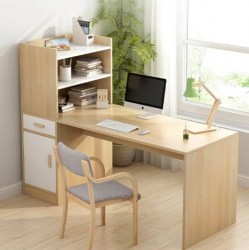 Bàn học gỗ tại nhà liền tủ kệ để đồ BGK24  ( Chưa có ghế )