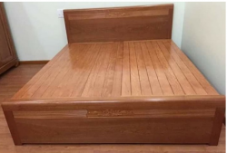 Mẫu giường ngủ gỗ xoan đào giát phản đẹp hiện đại đơn giản XĐ02