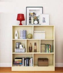 Mẫu kệ sách đứng gỗ rộng 1 mét cao 3 tầng  KSG10