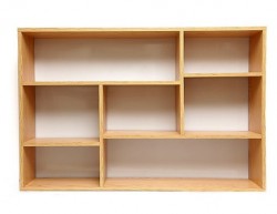 Giá sách gỗ ép treo tường rộng 1,2 mét KSG42