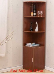 Kệ góc trang trí để sách bằng gỗ KSG25