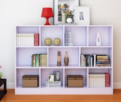 Kệ gỗ trang trí đẹp để sách kiểu đứng hình chữ nhật KSG12