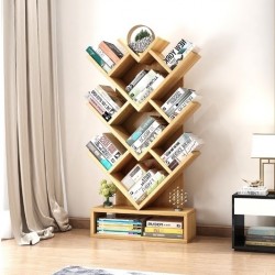 Kệ giá sách đẹp nghệ thuật chữ V KSG02