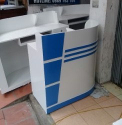 Quầy gỗ thanh toán nhà hàng dài 1.6m BQ21