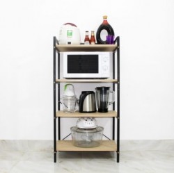 Kệ đứng để lò vi sóng khung sắt đợt gỗ KVS15