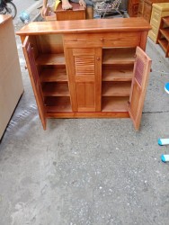 Tủ gỗ tự nhiên để giày dép KĐG20
