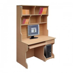 Bàn học sinh liền giá sách hòa phát BK206