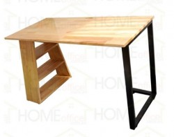 Bàn làm việc có kệ sách gỗ tự nhiên BNK13