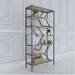Mẫu kệ khung sắt trang trí độc đáo 6 tầng KGS39