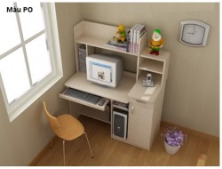 Bàn học liền giá sách cho bé ST12-01H