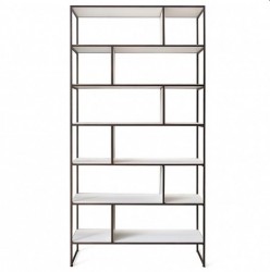 Kệ gỗ công nghiệp trang trí 6 tầng KGS30