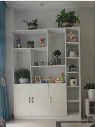 Tủ kệ vách trang trí kiểu đứng đẹp KSG45