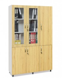 Tủ sắt cánh gỗ đựng tài liệu Nội thất 190 TSG04K-3