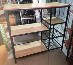 Giá Kệ khung sắt đợt gỗ để đồ dùng bếp KVS21