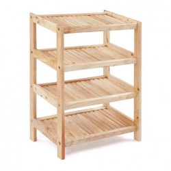 Kệ giày gỗ tự nhiên 4 tầng K445