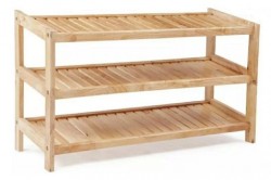 Kệ giày gỗ tự nhiên 3 tầng rộng 80cm K380
