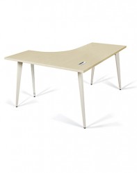 Bàn lượn phải chân sắt Nội thất 190 rộng 1.4m 1902BLP14