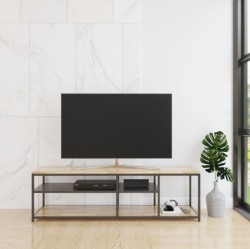 Kệ tivi phòng khách khung sắt đợt gỗ KST01 (KTV01)
