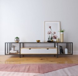 Mẫu kệ tivi khung sắt sang trọng KST03