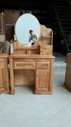 Bàn trang điểm gỗ hương xám B31