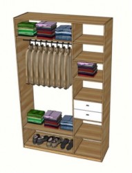 Kệ gỗ tự nhiên treo quần áo giá rẻ TQA25