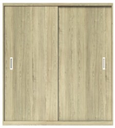 Tủ gỗ đựng quần áo gia đình 2 cánh cửa lùa TQA23