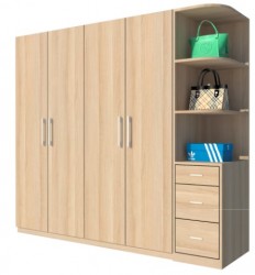 Tủ gỗ đựng quần áo gia đình TQA22