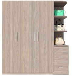 Tủ gỗ công nghiệp đựng quần áo đa năng TQA19+