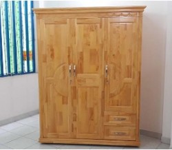 Tủ gỗ thông đựng quần áo rộng 1m6 TQA03