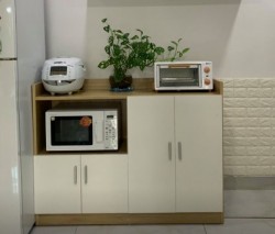 Tủ gỗ để lò vi sóng và vật dụng phòng bếp KVS33