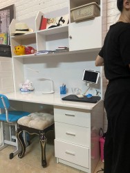 Bàn liền giá gỗ công nghiệp BLG18